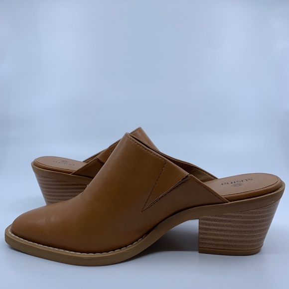 Susina Justina square toe slip on heels - Picture 9 of 9